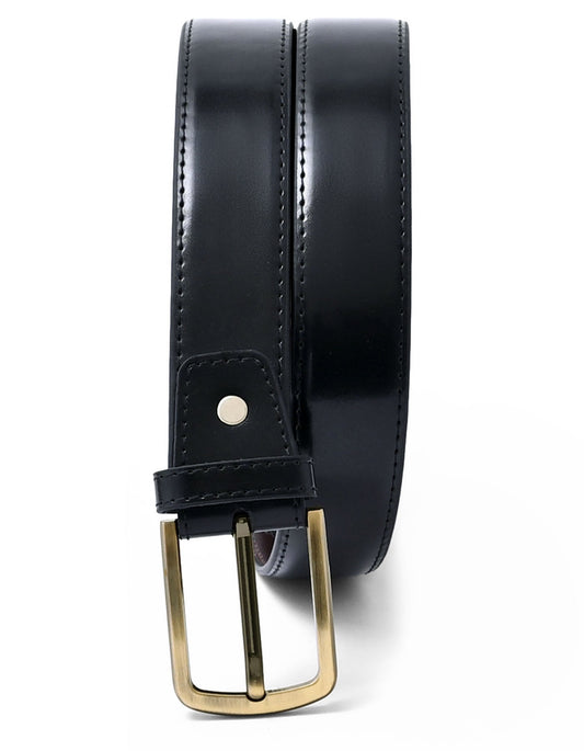 Black Plain Formal Belt