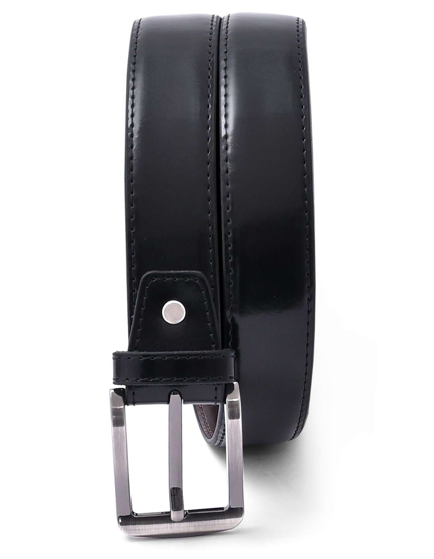 Black Plain Formal Belt