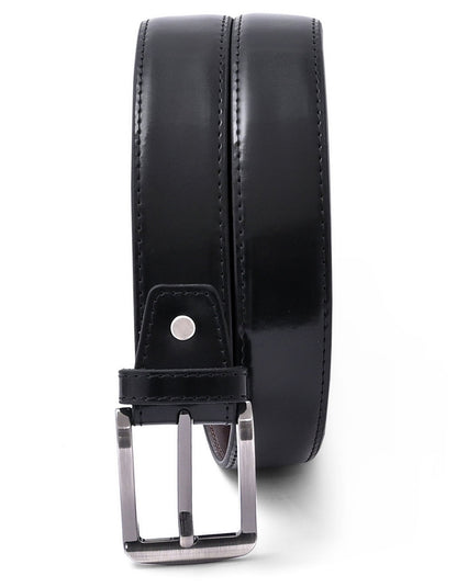 Black Plain Formal Belt
