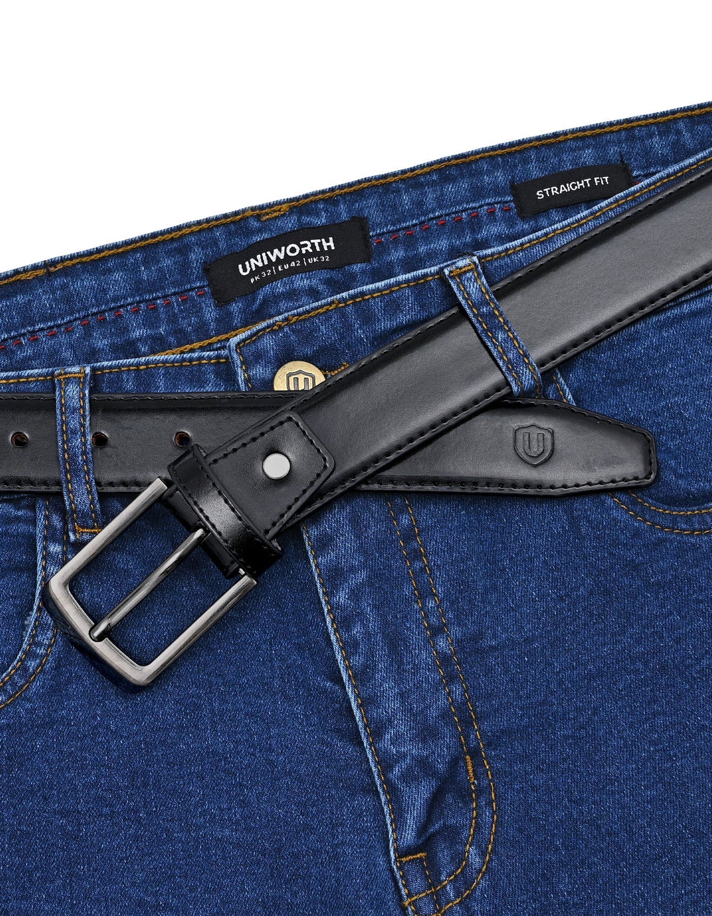 Black Texture 100% Leather Formal Belt