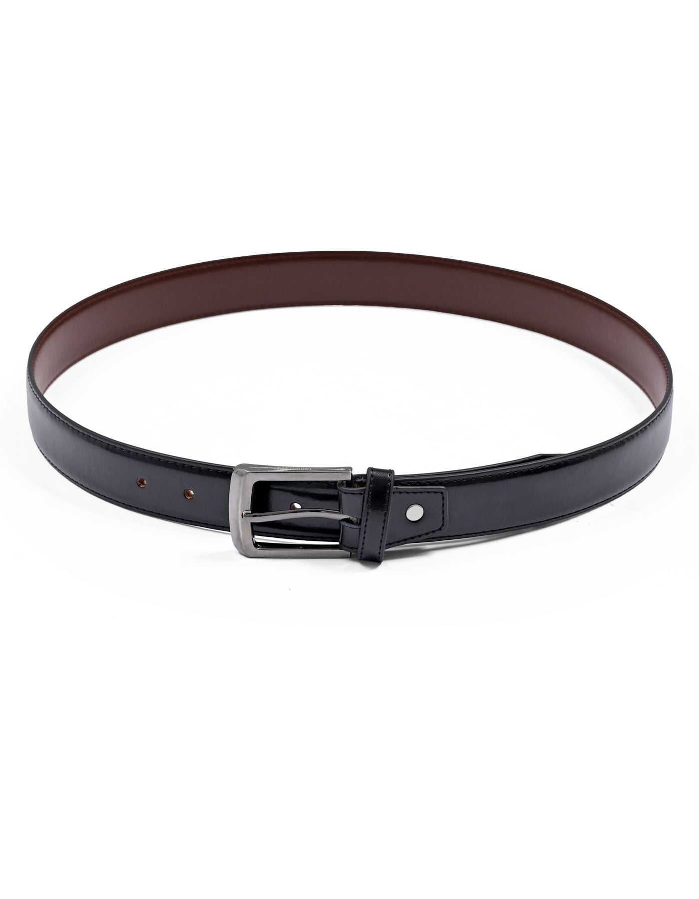 Black Texture 100% Leather Formal Belt
