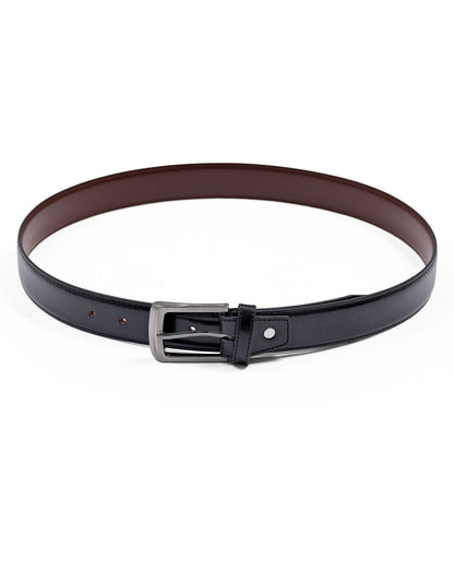 Black Texture 100% Leather Formal Belt
