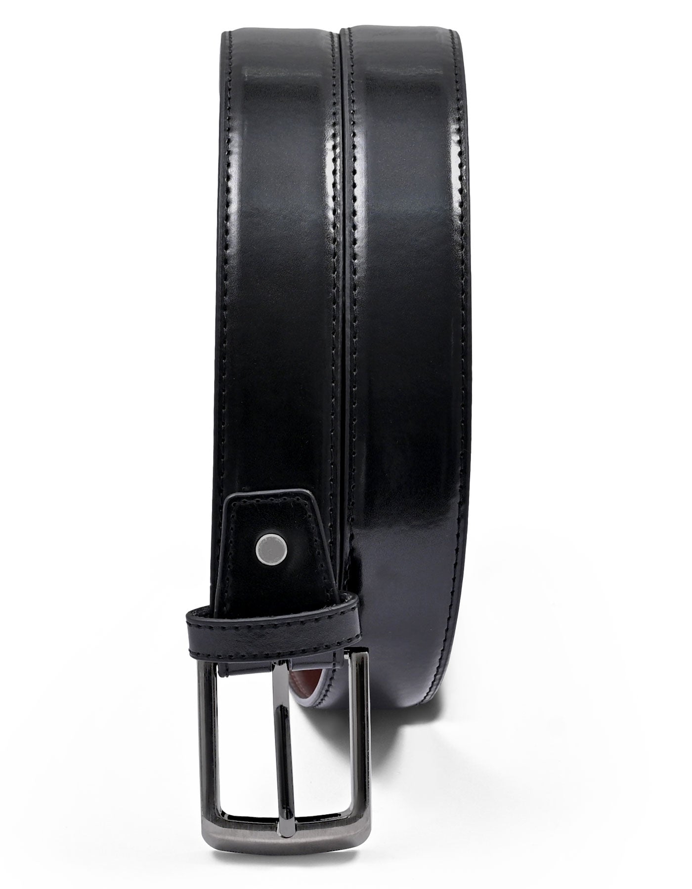 Black Texture 100% Leather Formal Belt