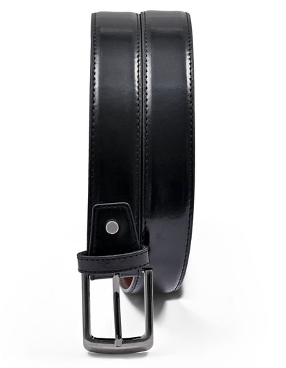 Black Texture 100% Leather Formal Belt