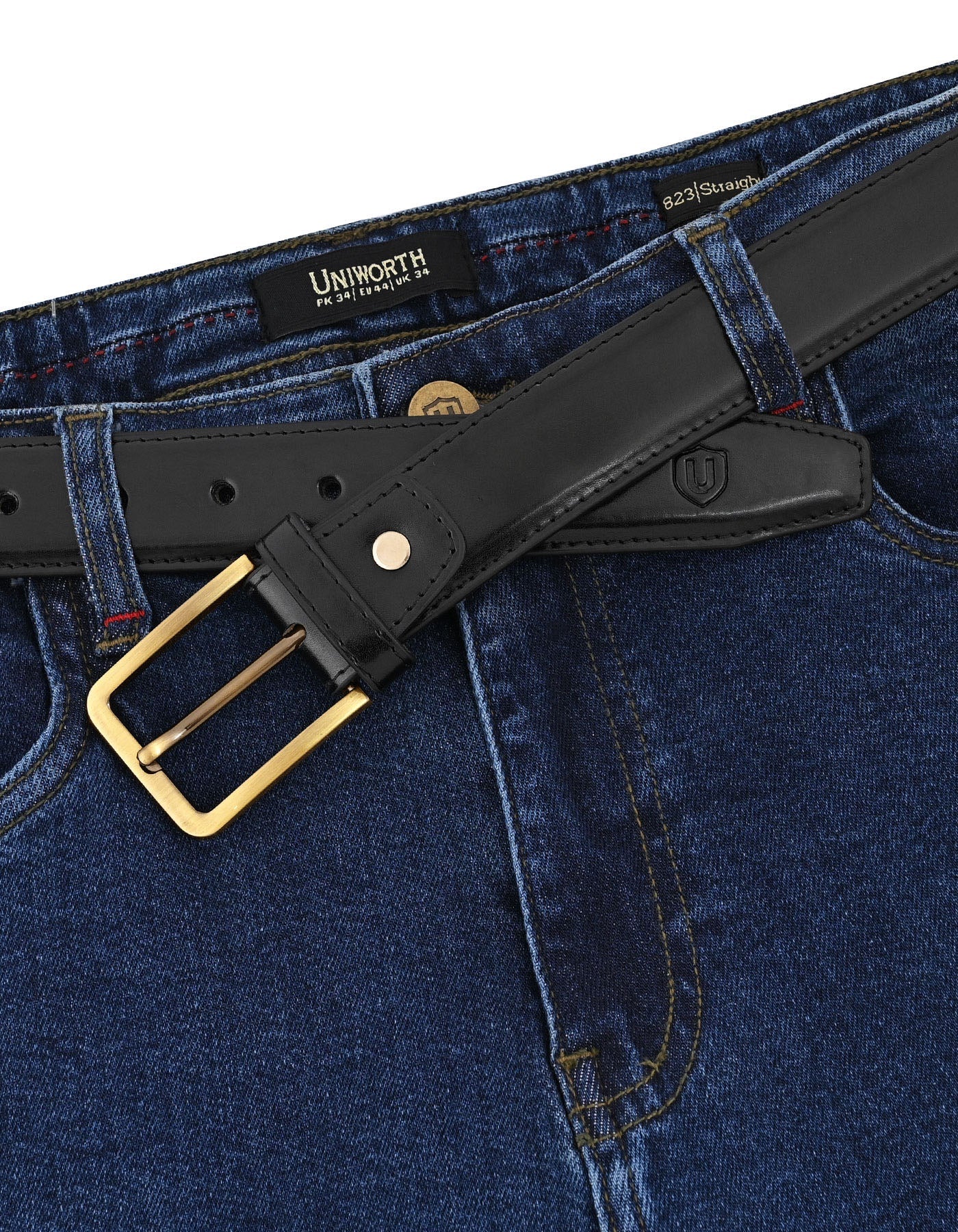 Black Plain 100% Leather Formal Belt