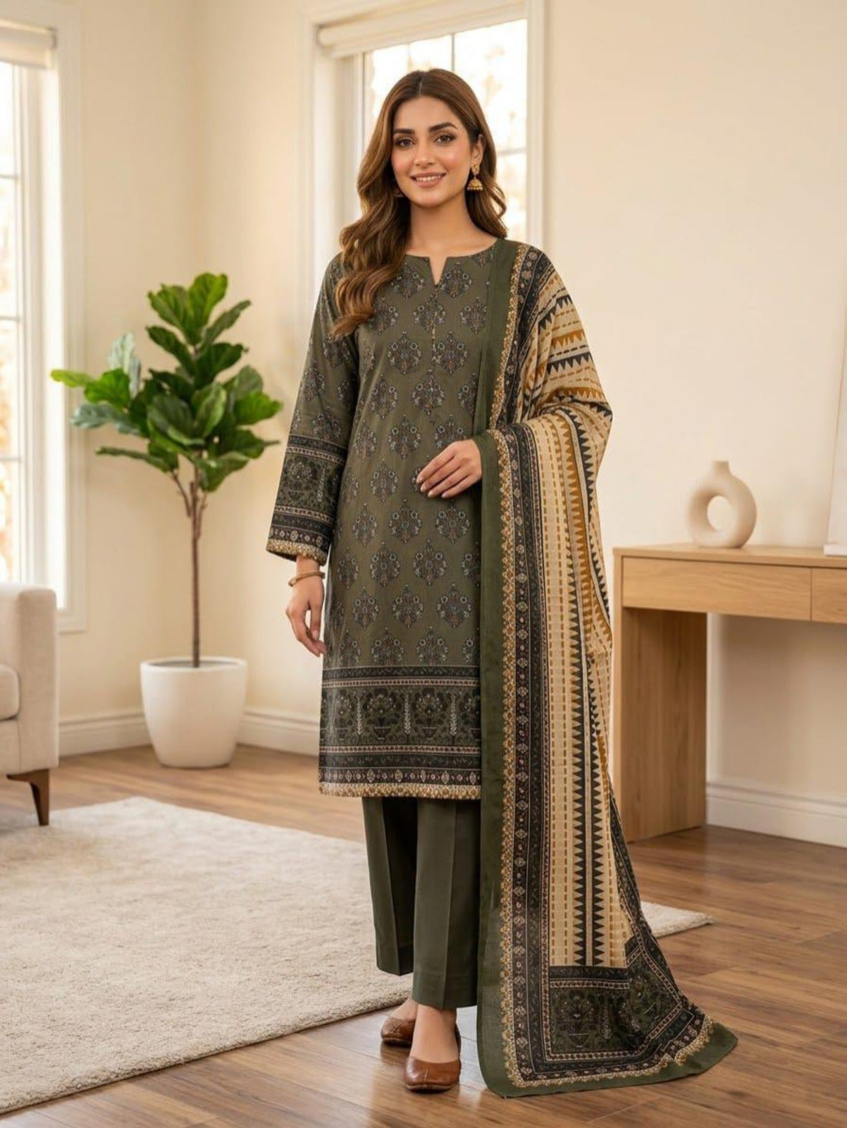 SAHARA Super Fine Print Lawn Collection - 3 Piece Unstitched