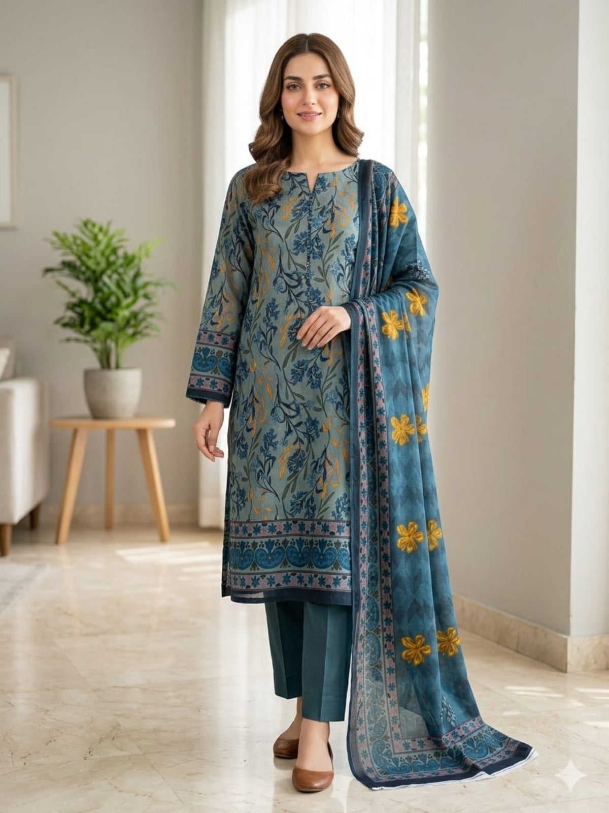 SAHARA Super Fine Print Lawn Collection - 3 Piece Unstitched