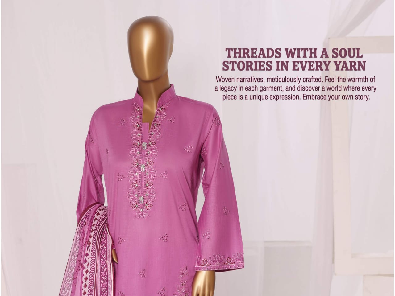 SHEEN Premium Embroidered Collection - 3 Piece Unstitched