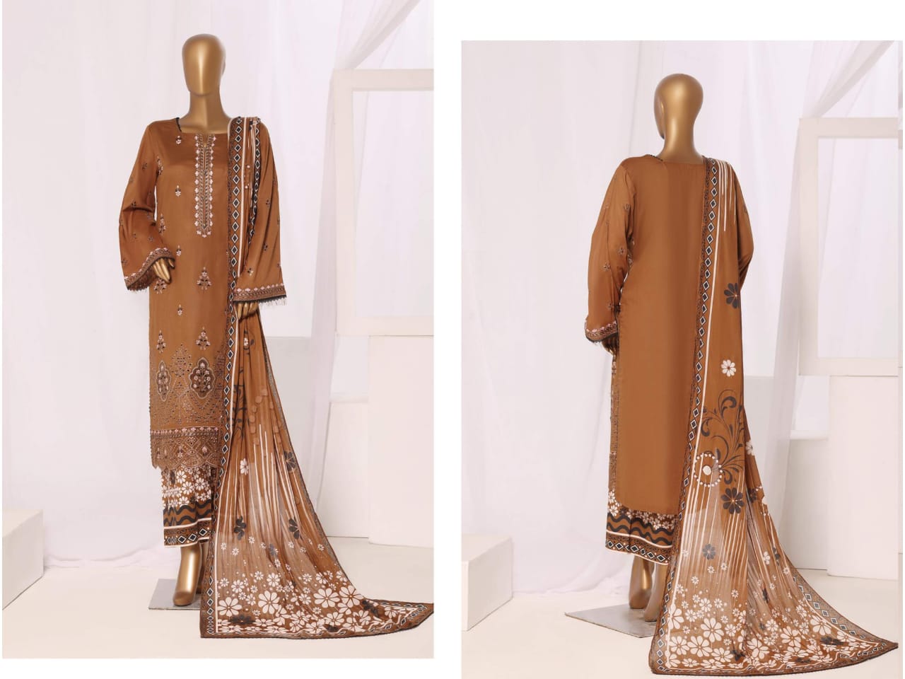 SHEEN Premium Embroidered Collection - 3 Piece Unstitched