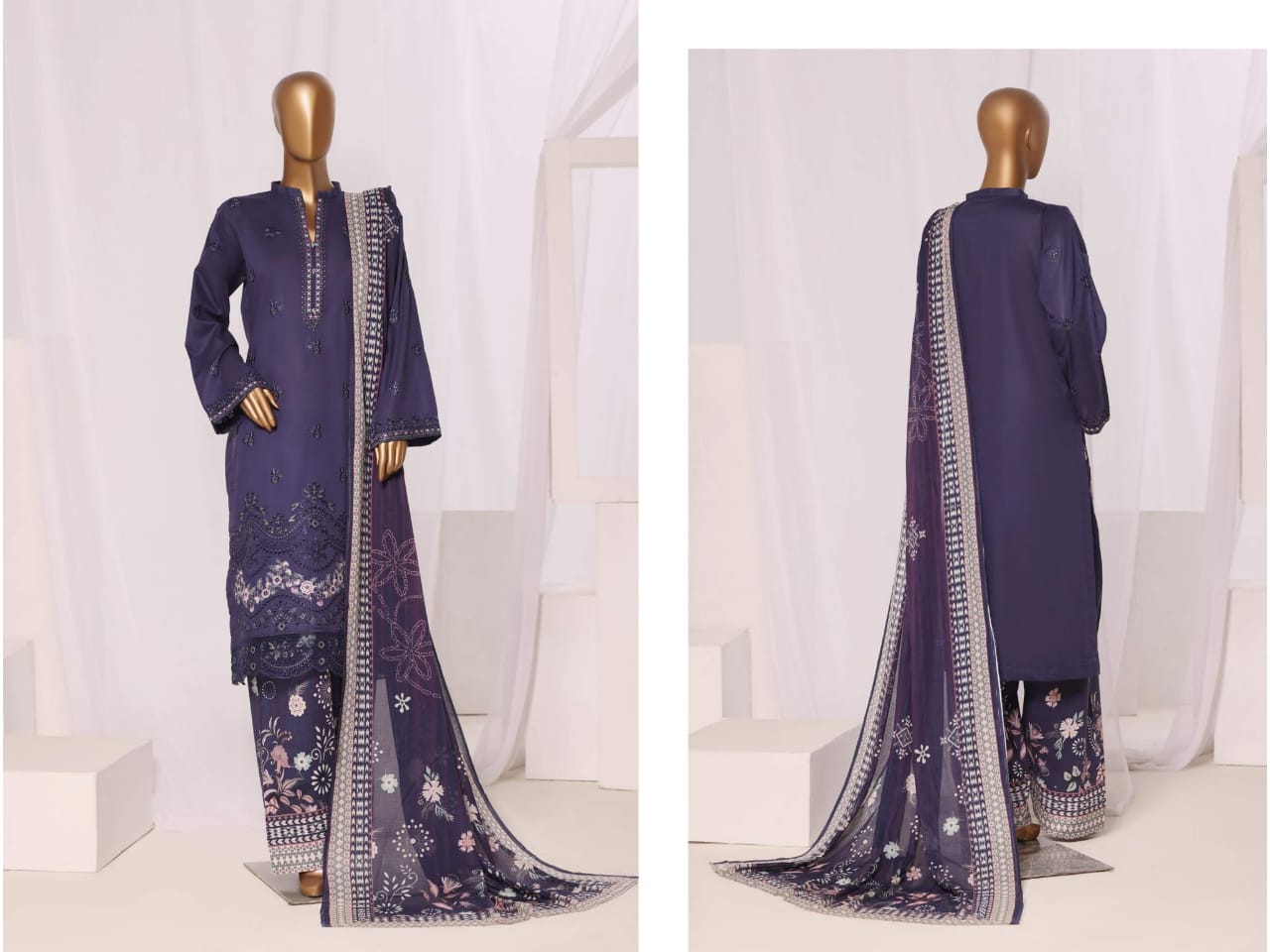 SHEEN Premium Embroidered Collection - 3 Piece Unstitched