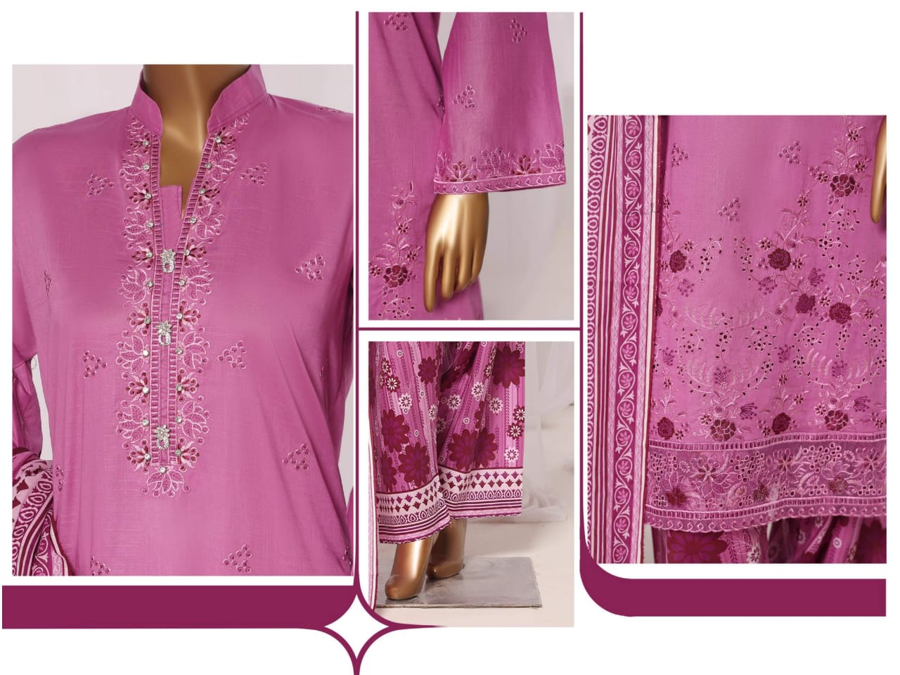 SHEEN Premium Embroidered Collection - 3 Piece Unstitched