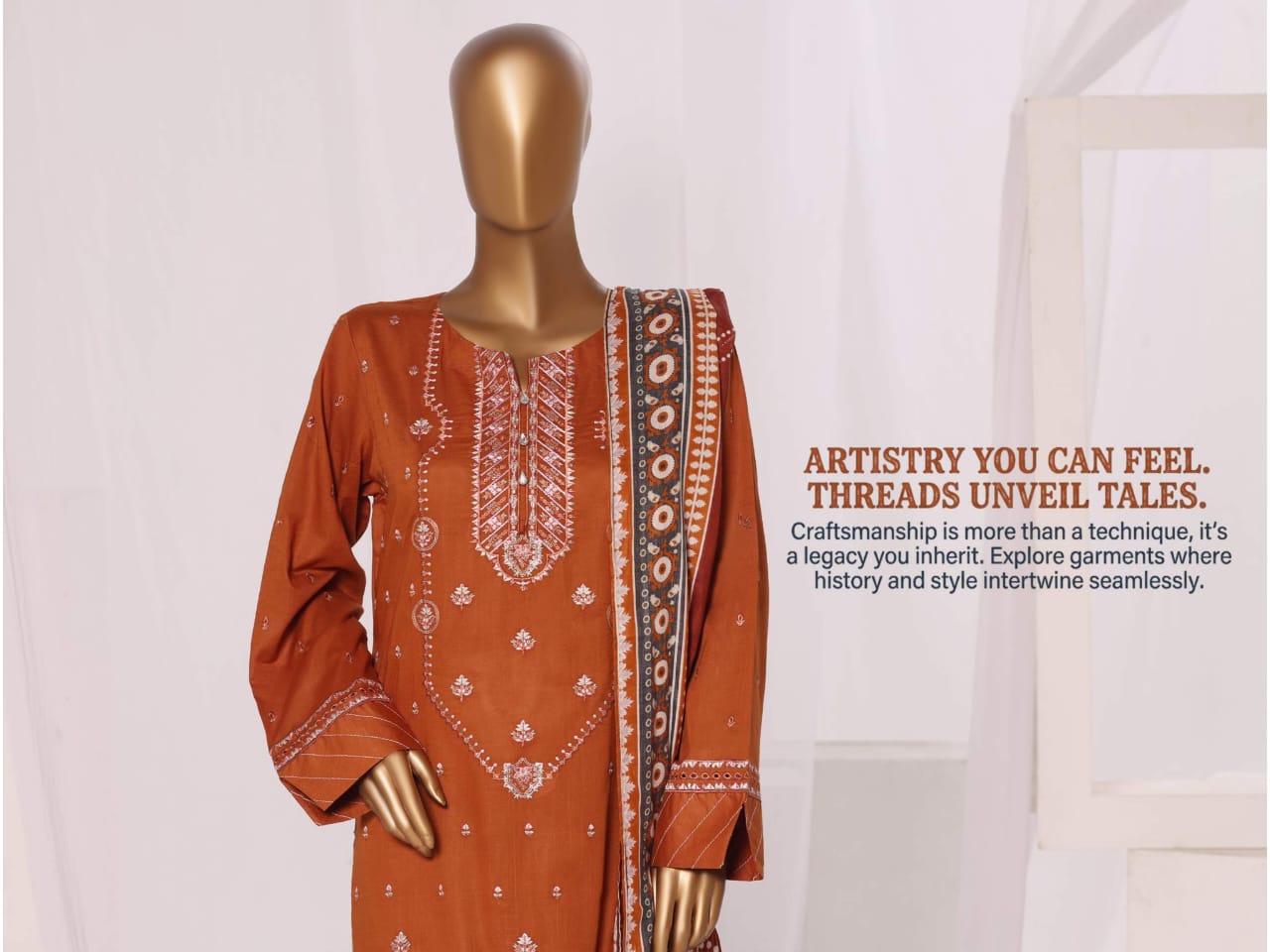 SHEEN Premium Embroidered Collection - 3 Piece Unstitched
