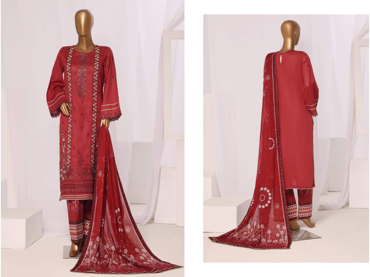 SHEEN Premium Embroidered Collection - 3 Piece Unstitched