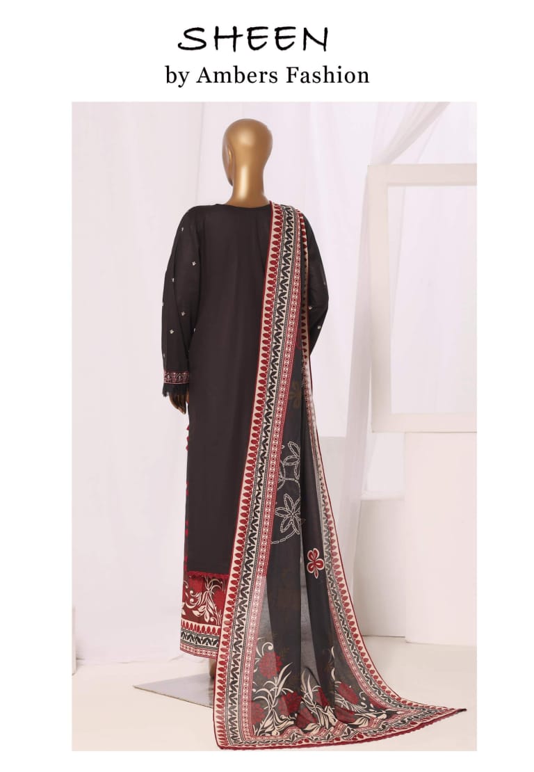SHEEN Premium Embroidered Collection - 3 Piece Unstitched