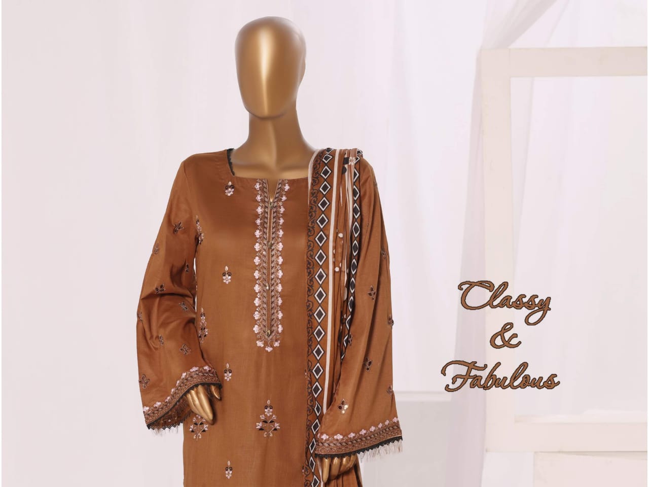 SHEEN Premium Embroidered Collection - 3 Piece Unstitched