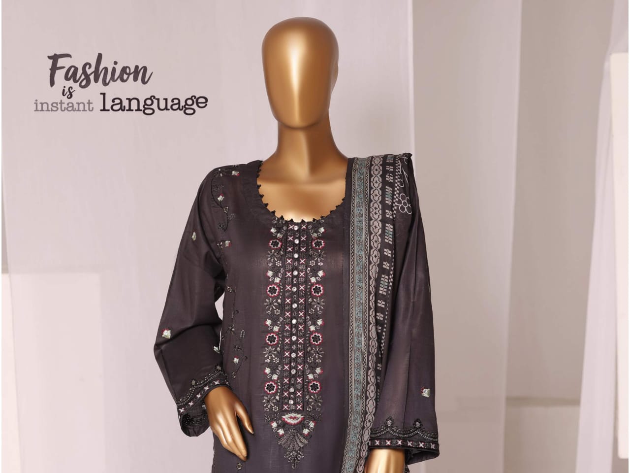 SHEEN Premium Embroidered Collection - 3 Piece Unstitched