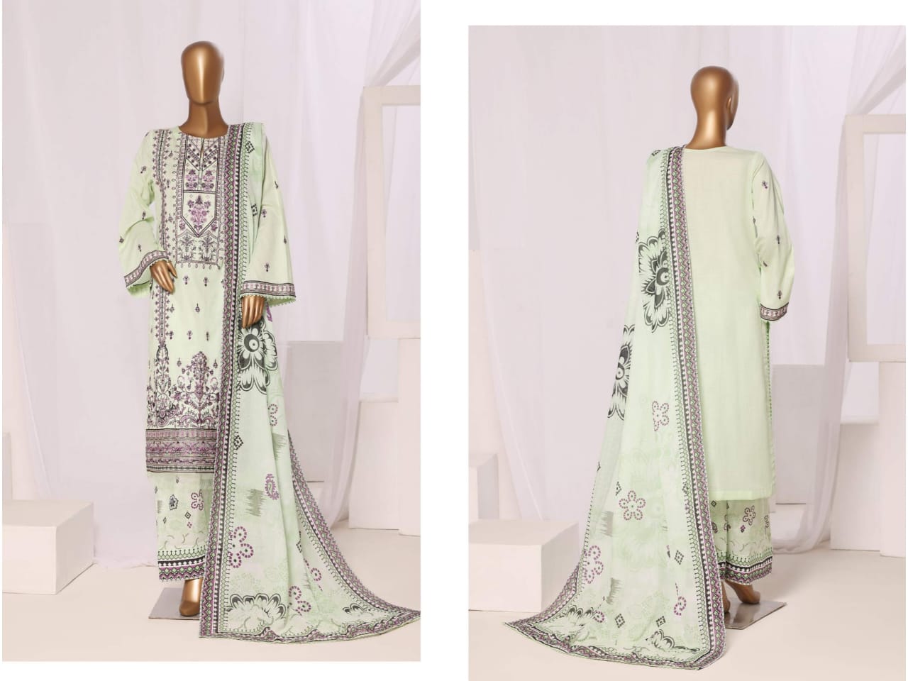 SHEEN Premium Embroidered Collection - 3 Piece Unstitched