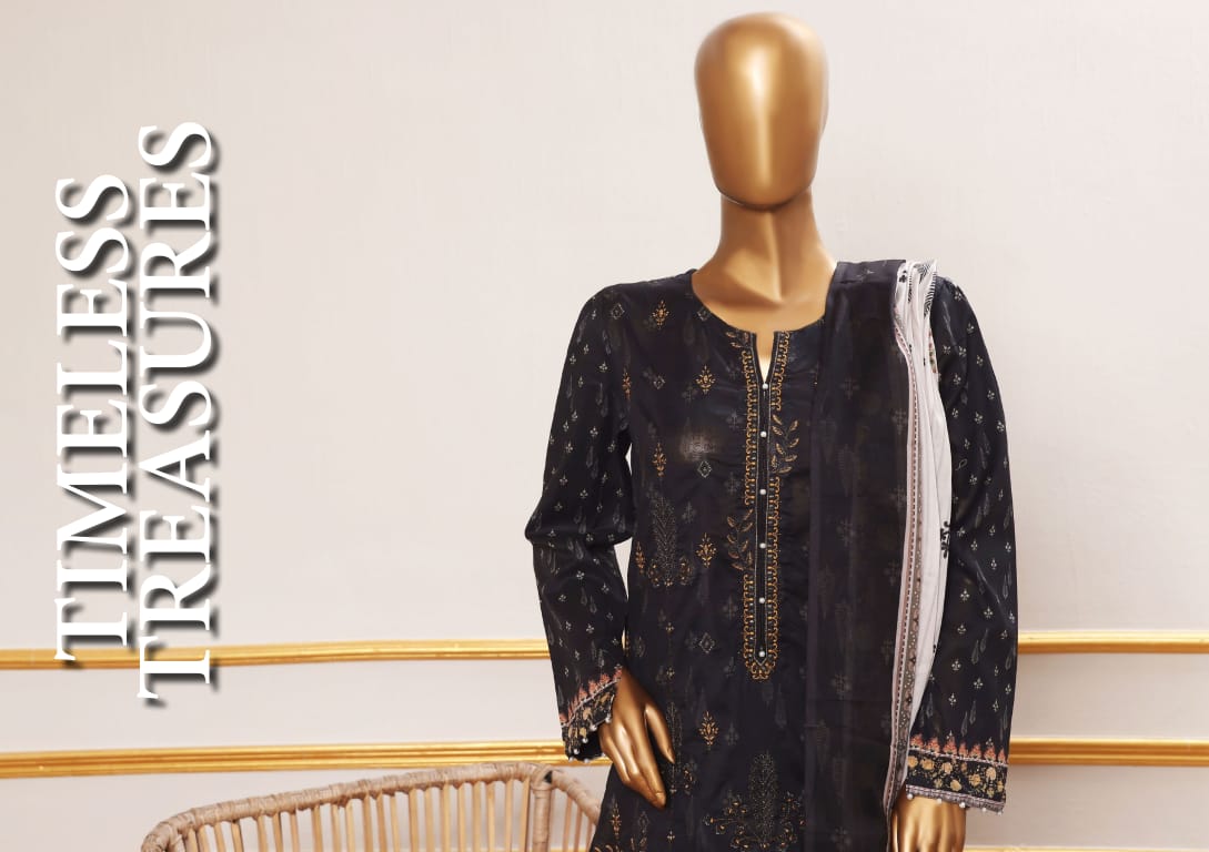 ERVA Stylish Embroidered Digital Print Lawn - 3 Piece Unstitched