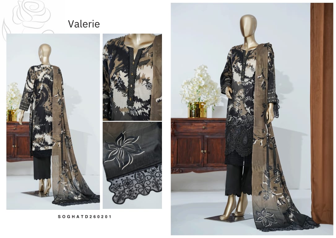 Valerie Soghat Premium Festive Collection - Unstitched Suit