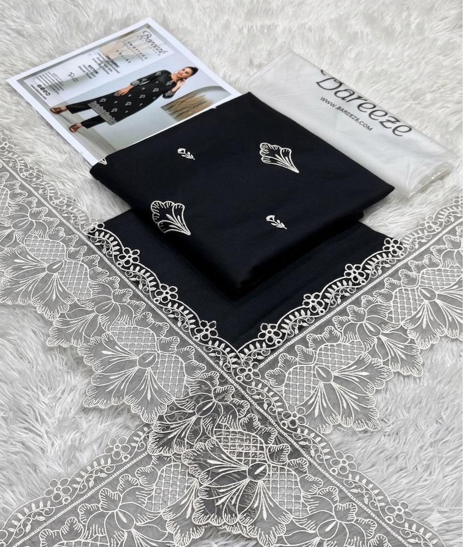 Bareeze Heavy Embroidered Lawn 2-Piece Suit with Patches – Airjet Summer Collection 2026