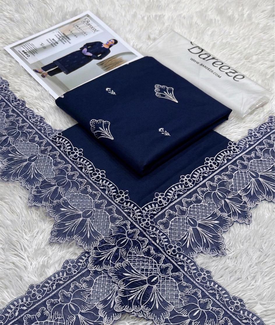 Bareeze Heavy Embroidered Lawn 2-Piece Suit with Patches – Airjet Summer Collection 2026