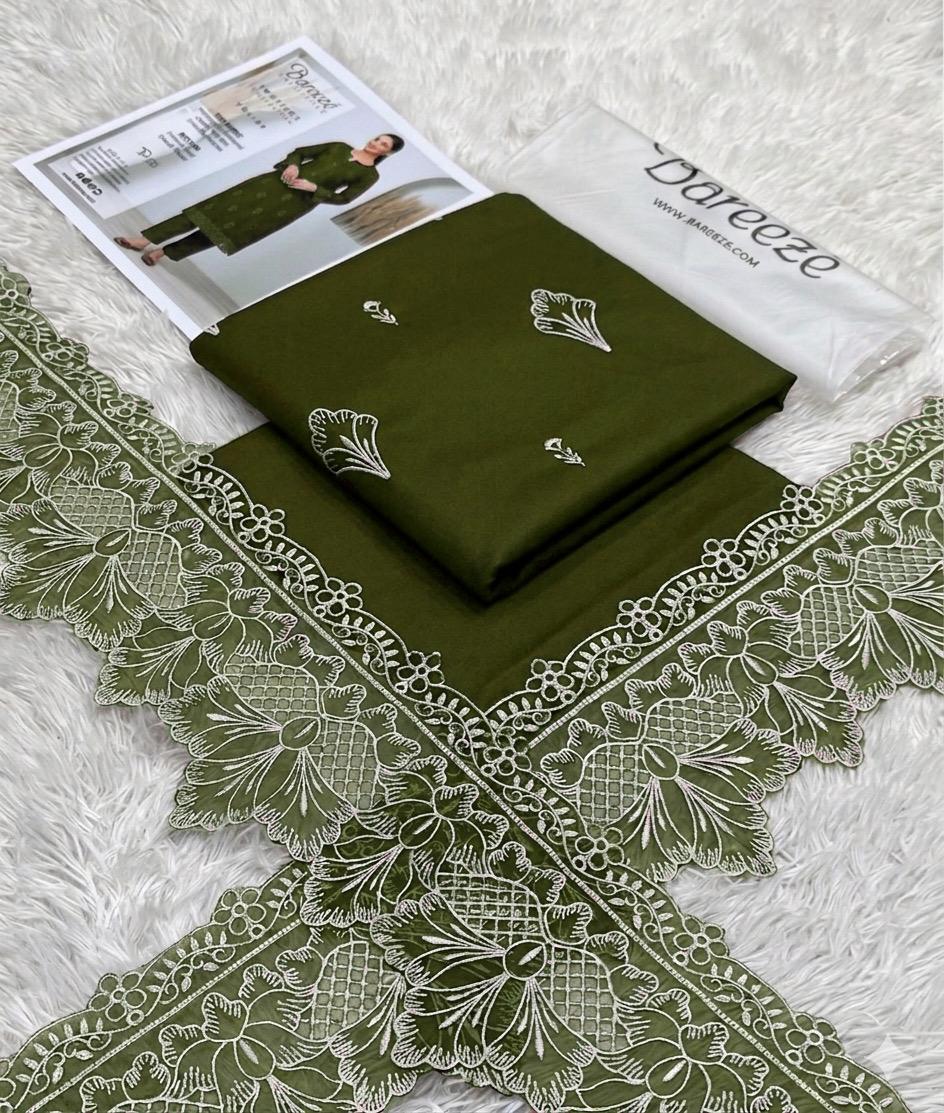 Bareeze Heavy Embroidered Lawn 2-Piece Suit with Patches – Airjet Summer Collection 2026