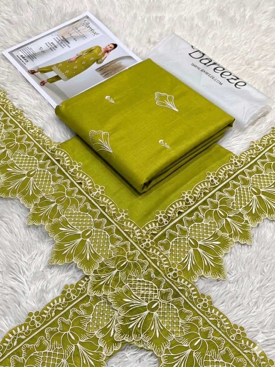 Bareeze Heavy Embroidered Lawn 2-Piece Suit with Patches – Airjet Summer Collection 2026