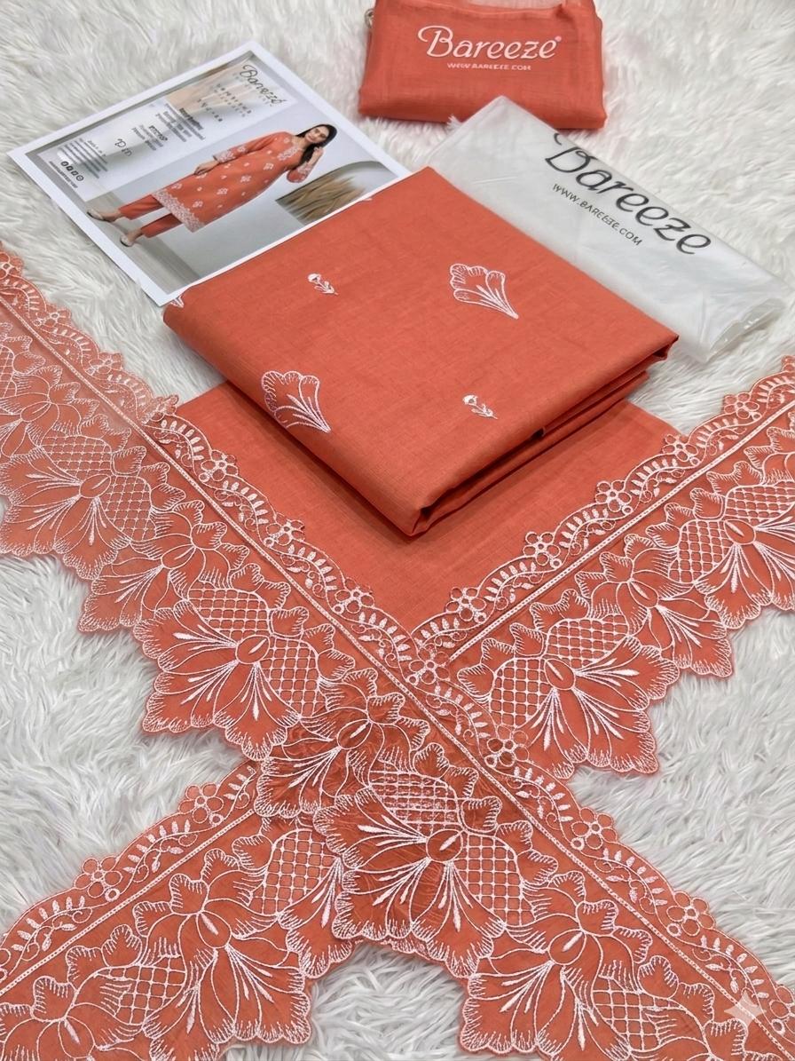 Bareeze Heavy Embroidered Lawn 2-Piece Suit with Patches – Airjet Summer Collection 2026