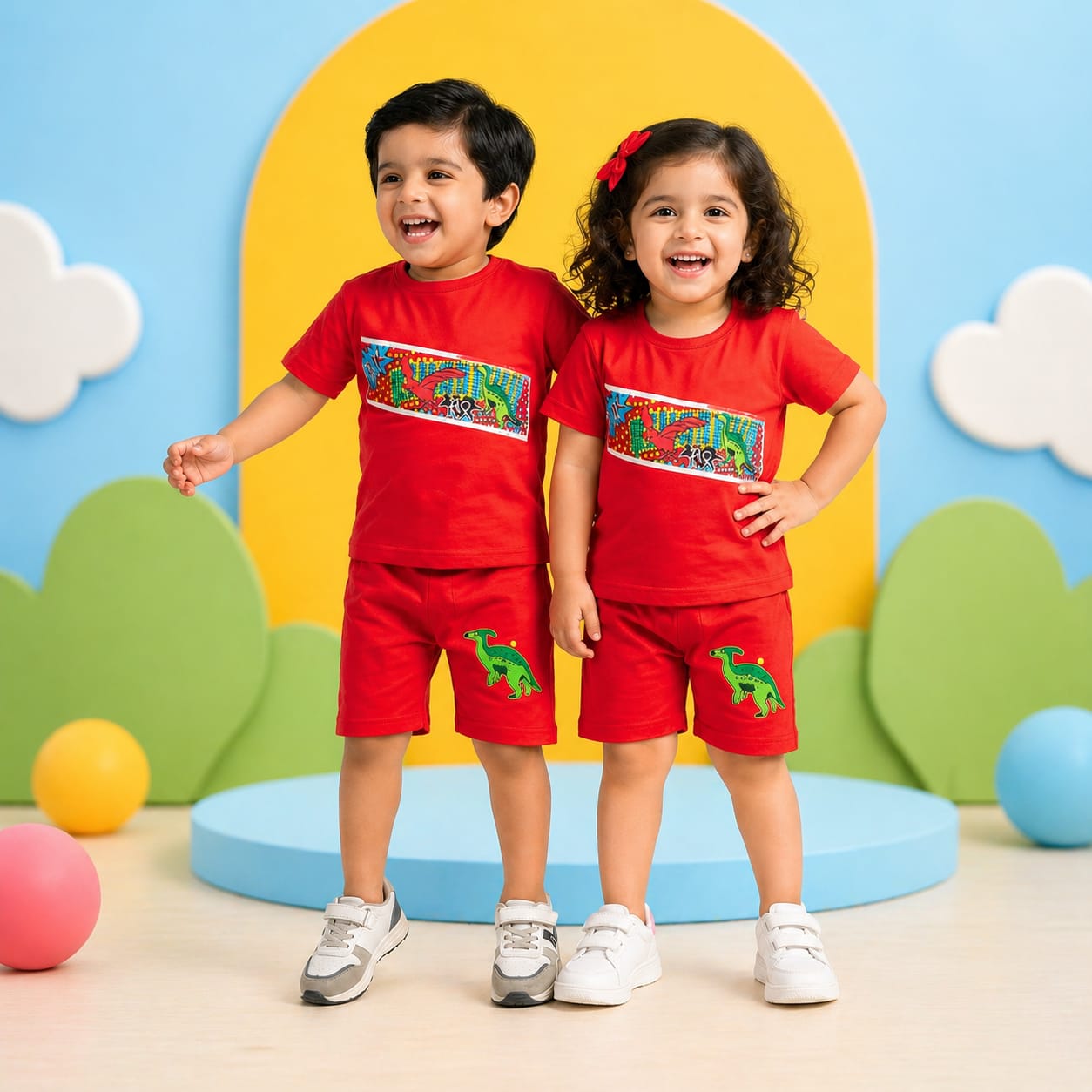 Red Dragoon Kids Short Wear