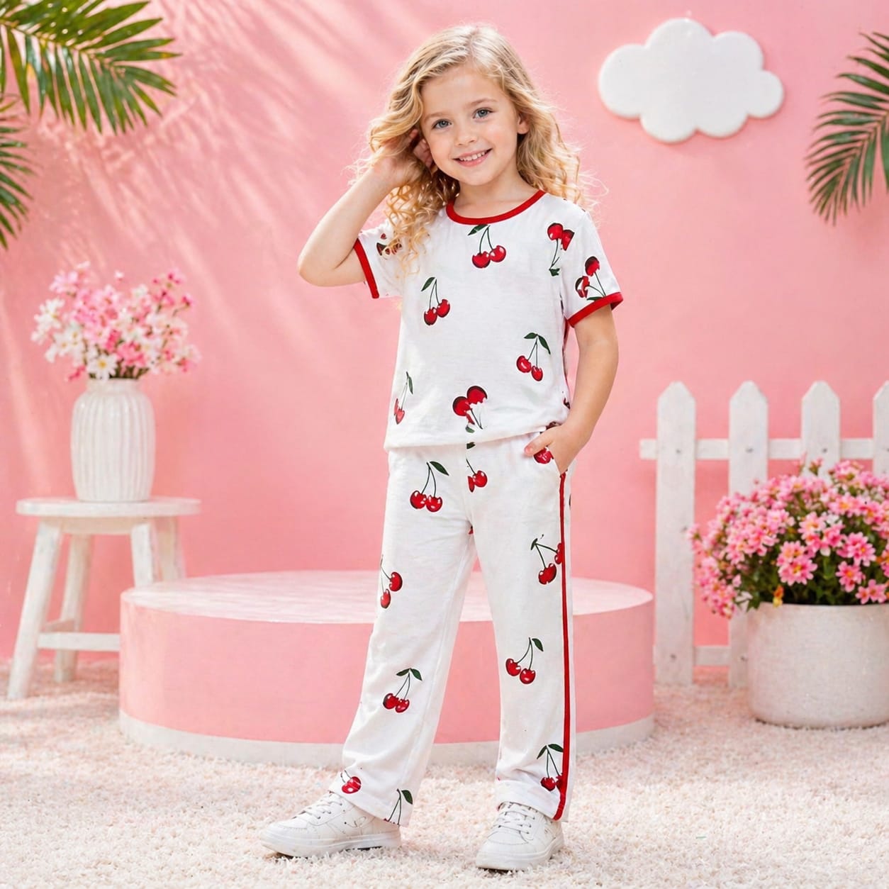 RED CHERRY BEUTYFULL GIRL SET