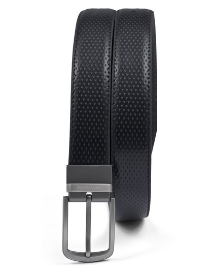 Black Dotted Premium Buckle Formal Belt