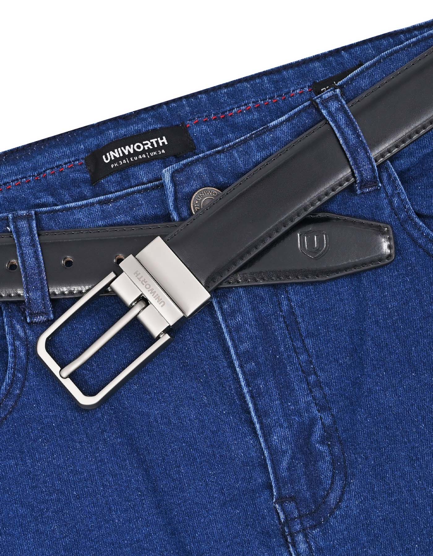 Black Premium Buckle Formal Belt